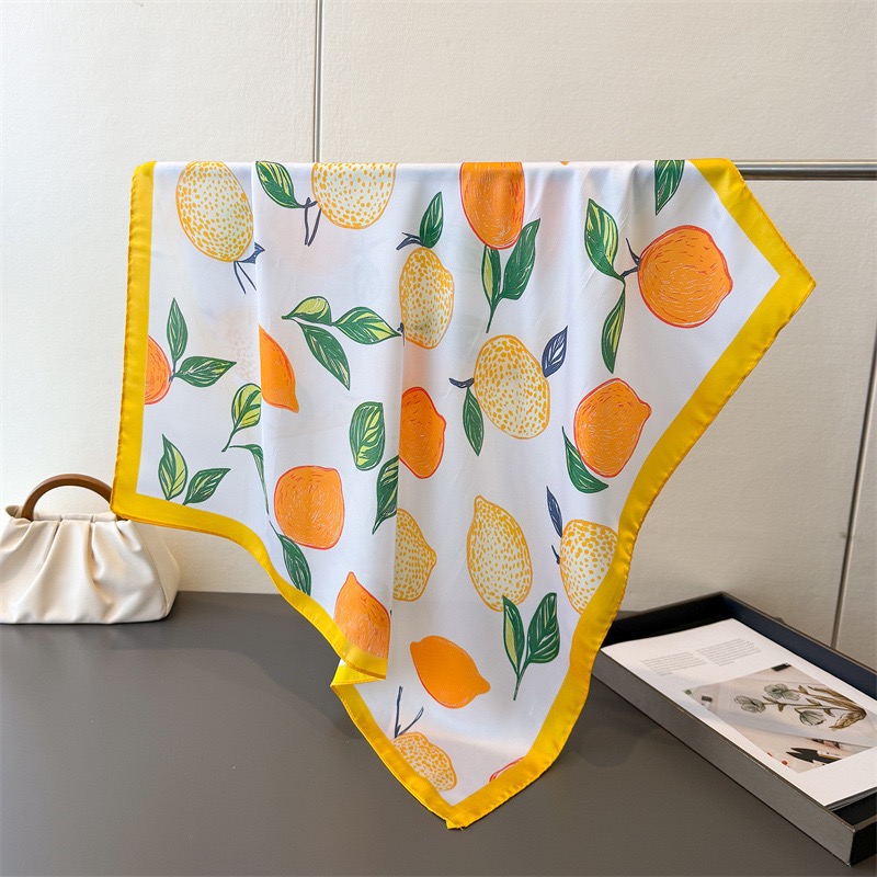 Scarf Silk Square - Luxury 70x70cm Square Silk Scarf for