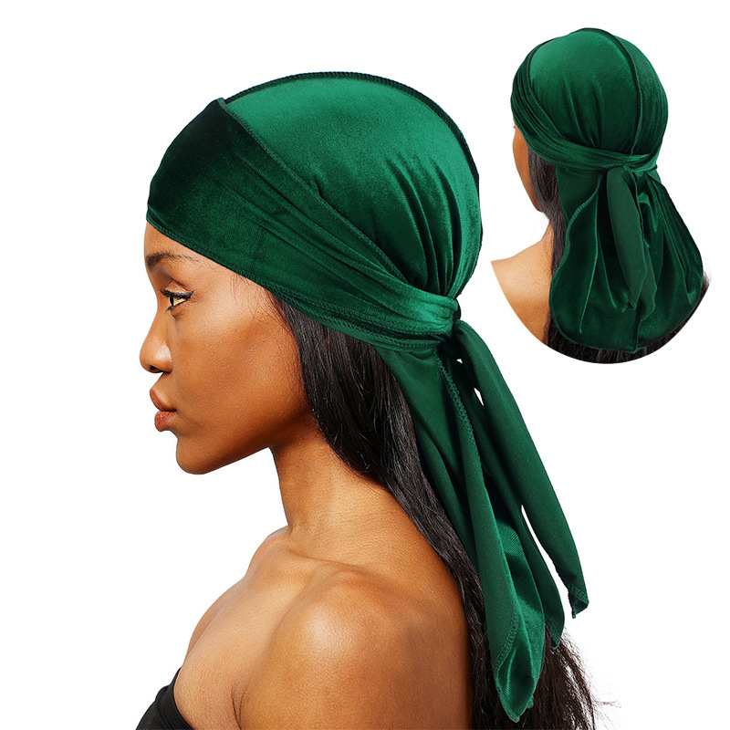 Unisex Men Women Velvet Durags - Bandana Doo Rag 评论和价格