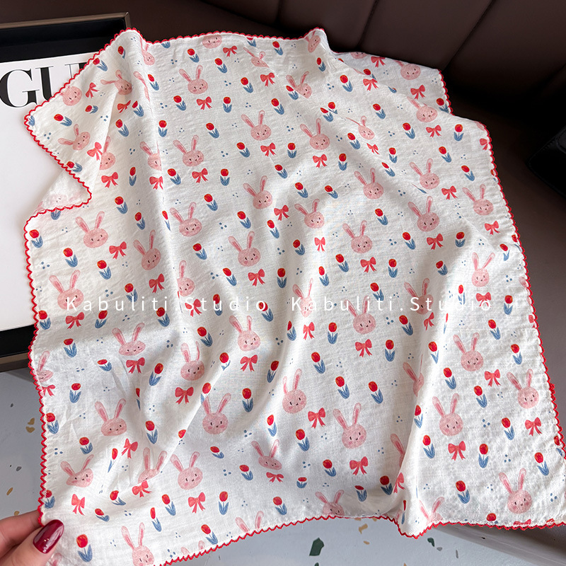 Cotton Linen Square Scarf  58  - Face Scarf Mask 评论和价格