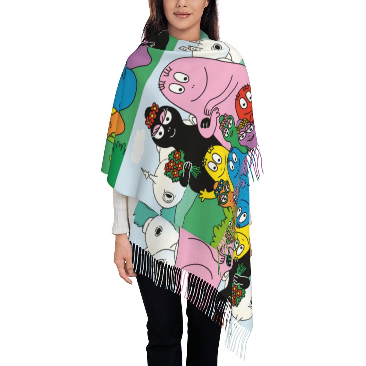 Les Barbapapa Family Shawls Wr - Pashmina Wrap Large 评论和价格