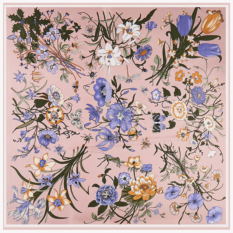 POBING Twill Silk Scarf Women  - Face Scarf Mask 评论和价格