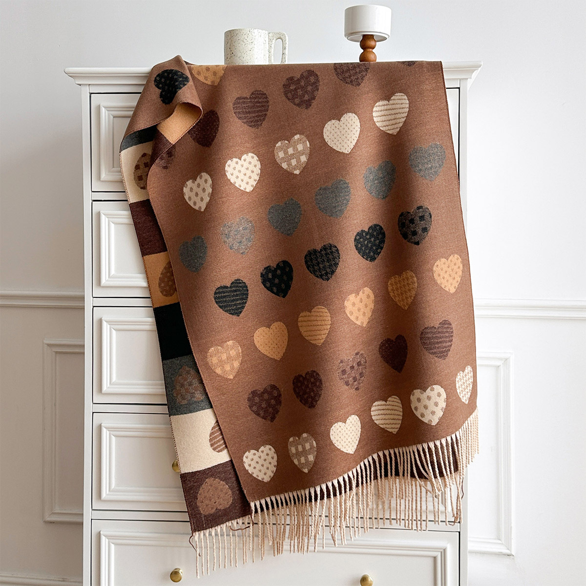 Women Imitation Cashmere Scarf - Pashmina Wrap Large 评论和价格