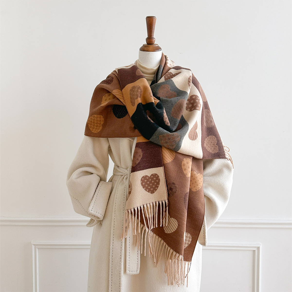 Women Imitation Cashmere Scarf - Pashmina Wrap Large 评论和价格