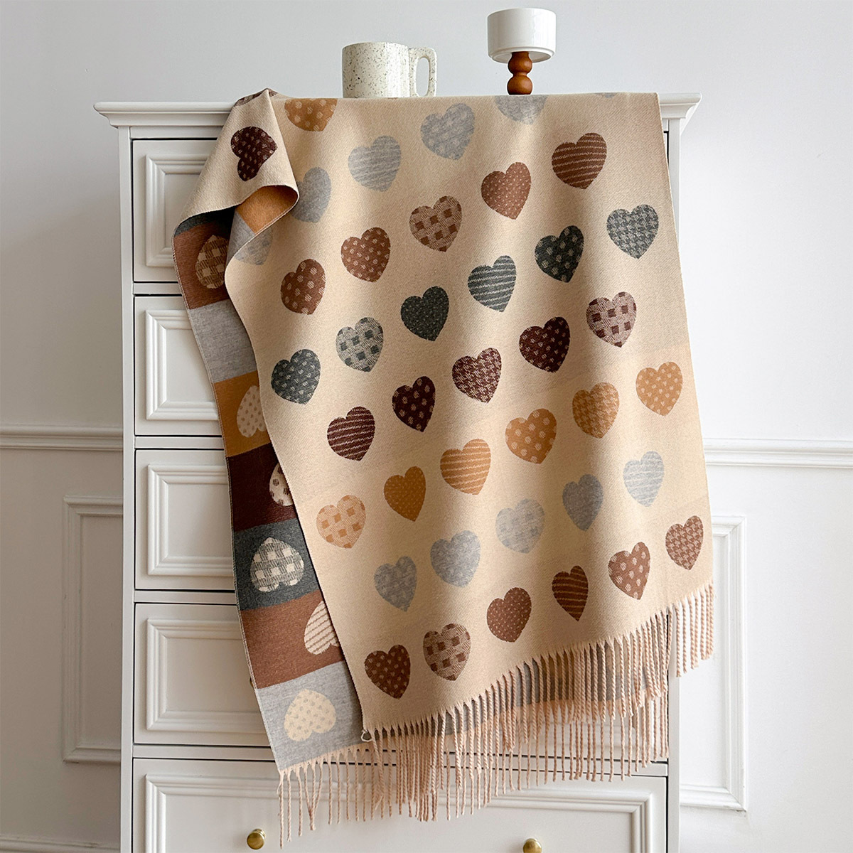 Women Imitation Cashmere Scarf - Pashmina Wrap Large 评论和价格