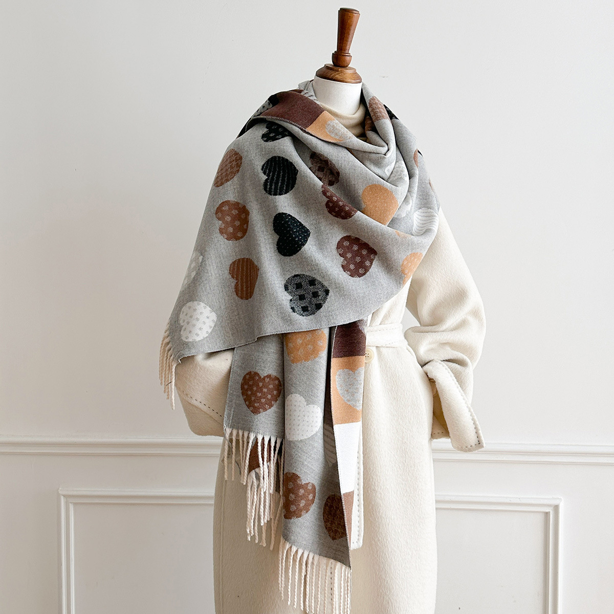 Women Imitation Cashmere Scarf - Pashmina Wrap Large 评论和价格