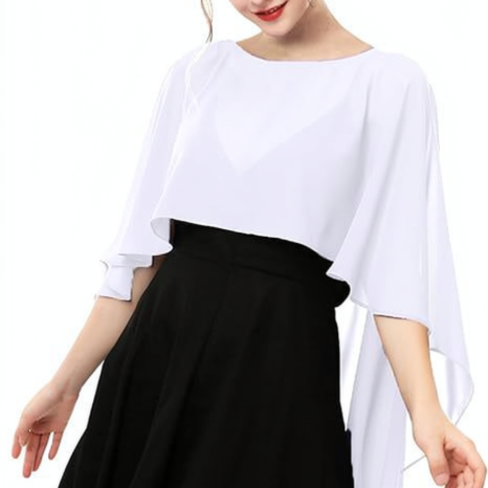 Women Fashion Chiffon Shawl El - Stole Wedding Shawl 评论和价格