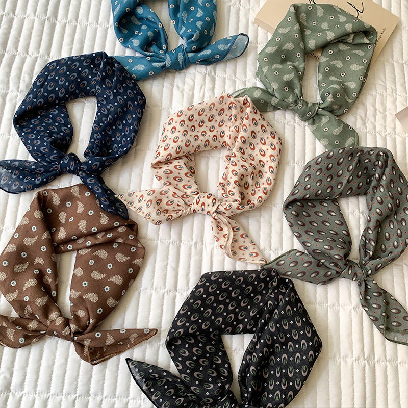 Cotton Feeling Kerchief Scarf  - Bandana Cotton 评论和价格