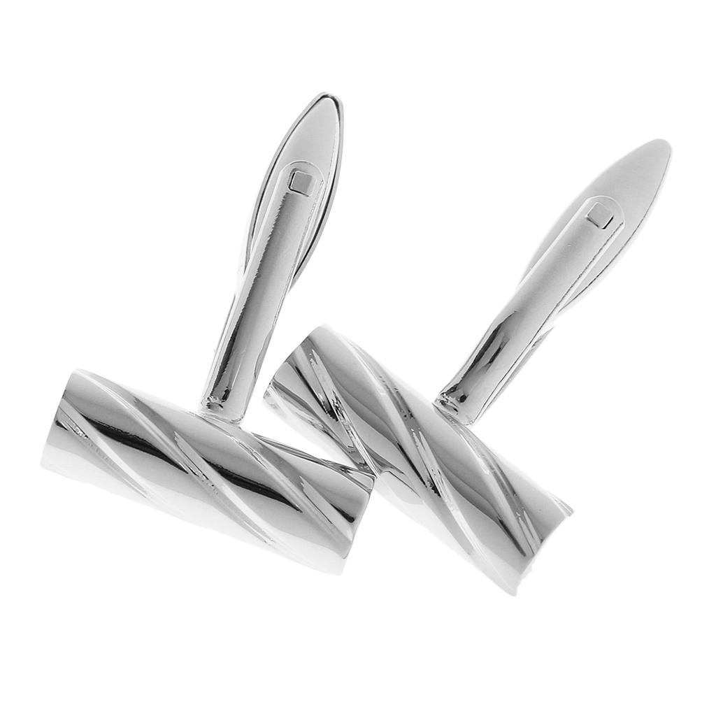 Fashion Conch Snail Cufflinks  - Tie Clip Silver 评论和价格