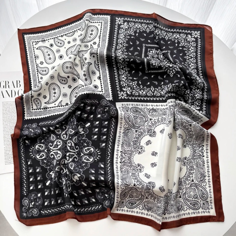 2025 Silk Shawl Square Scarf F - Bandana Cotton 评论和价格